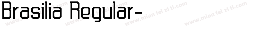 Brasilia Regular字体转换